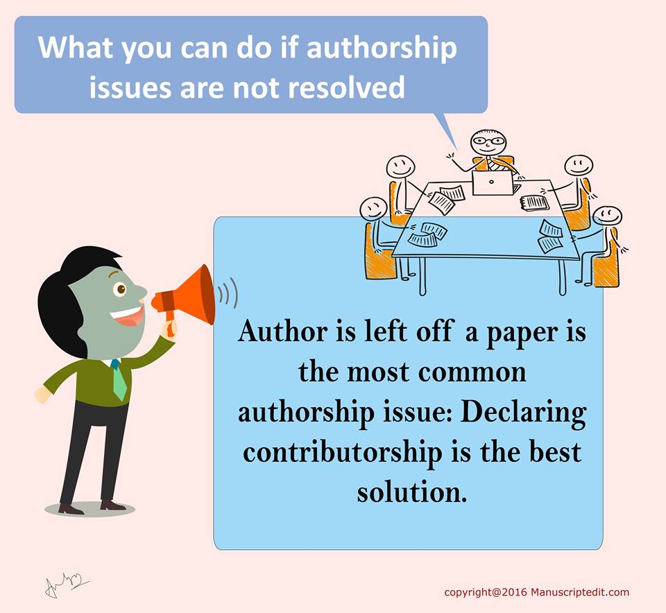 What you can do if authorship issues are not resolved?