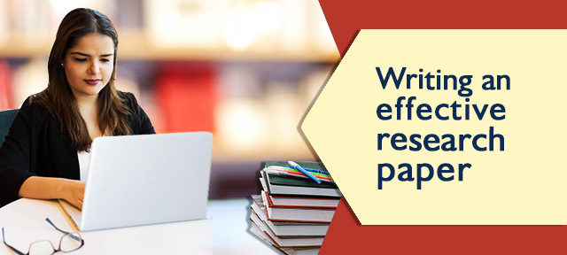 Writing an effective research paper