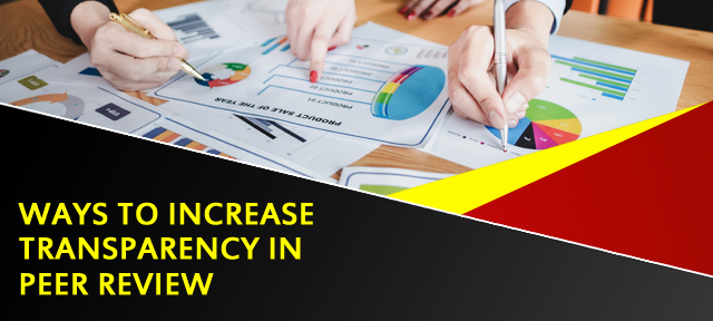 Ways to increase transparency in peer review