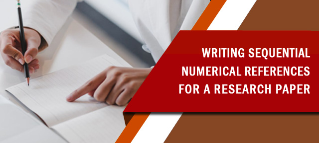 Writing Sequential Numerical References for a Research Paper