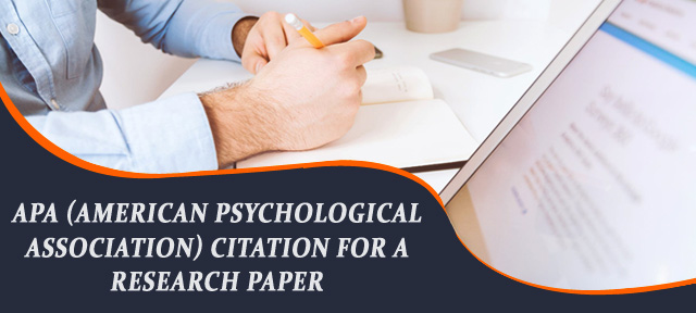 APA (American Psychological Association) Citation for a Research Paper