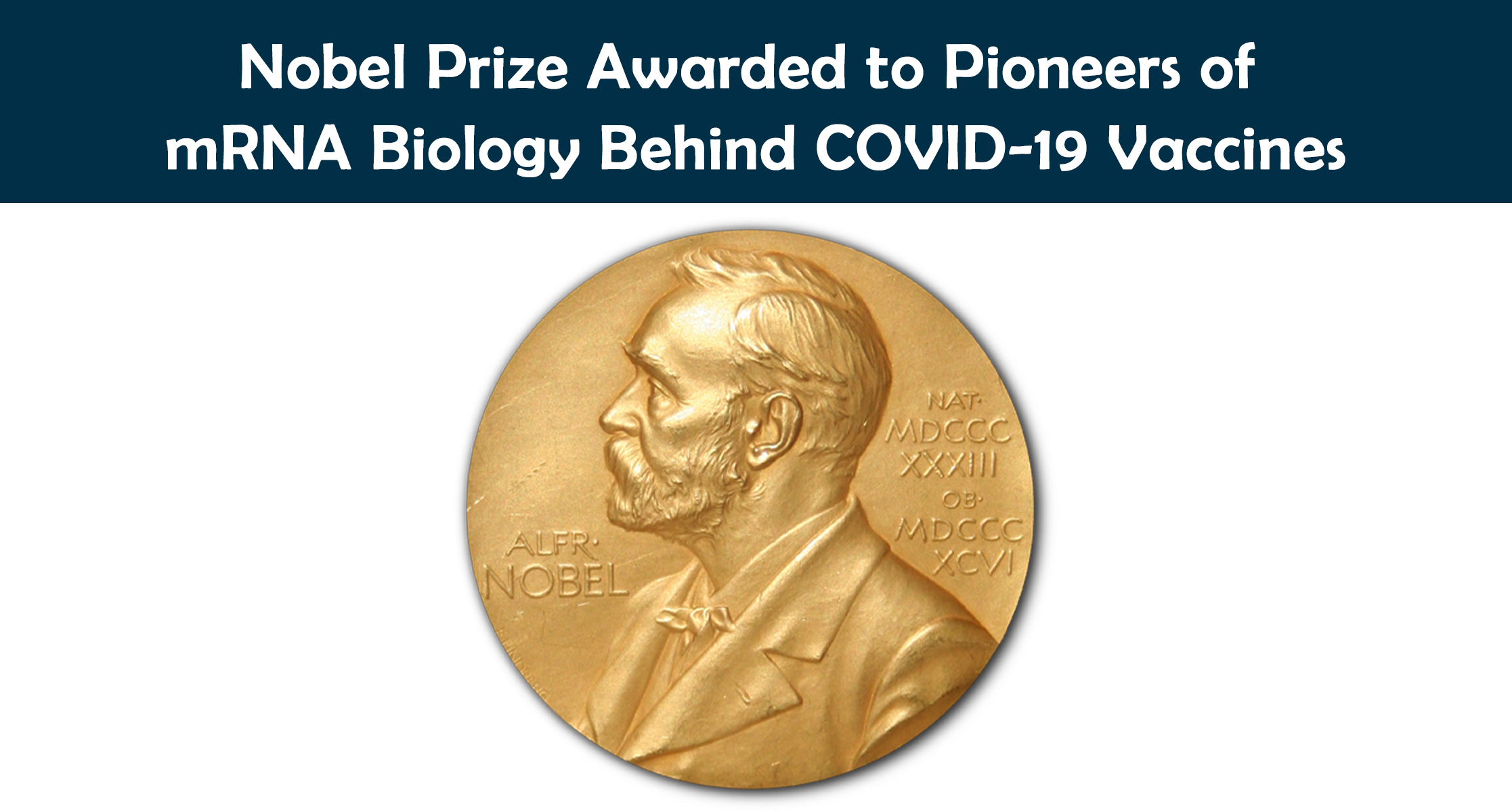 Nobel Prize Awarded to Pioneers of mRNA Biology Behind COVID-19 Vaccines