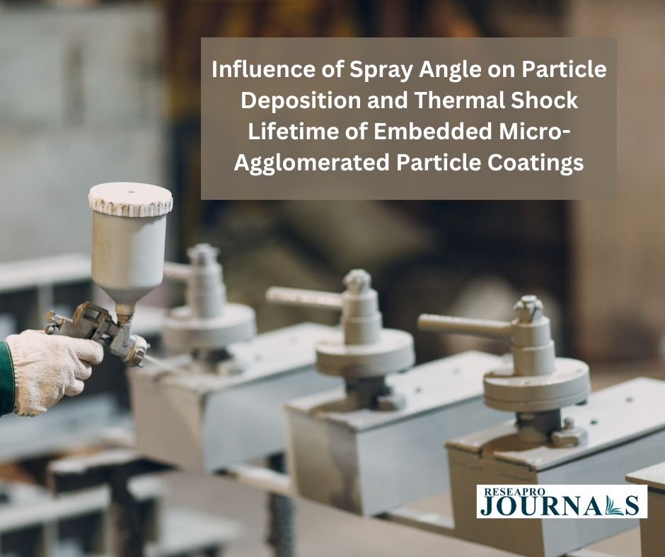Influence of Spray Angle on Particle Deposition and Thermal Shock Lifetime of Embedded Micro-Agglomerated Particle Coatings