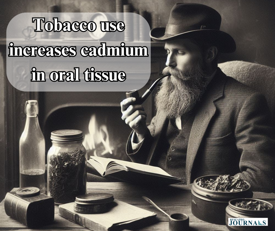 Tobacco use increases cadmium in oral tissue