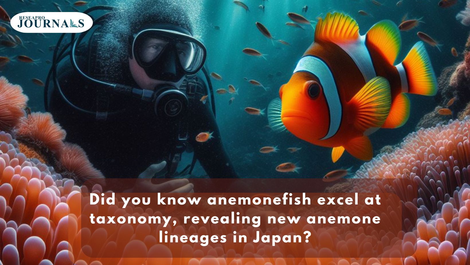 Anemonefish unveil sea anemone diversity; human perception challenged.