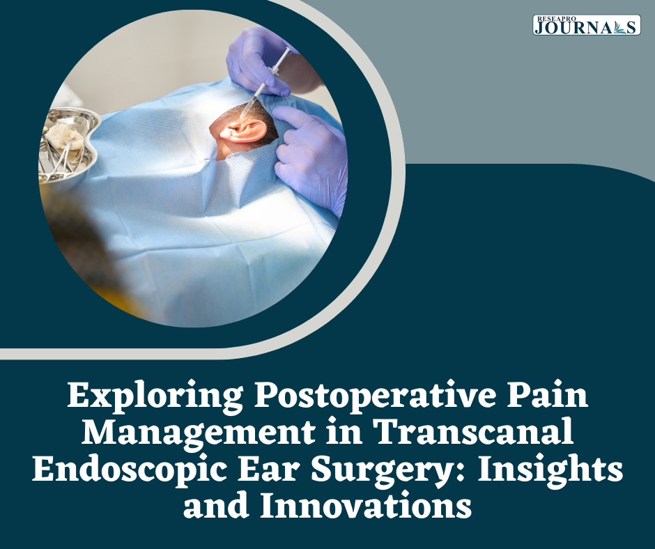Exploring Postoperative Pain Management in Transcanal Endoscopic Ear Surgery: Insights and Innovations